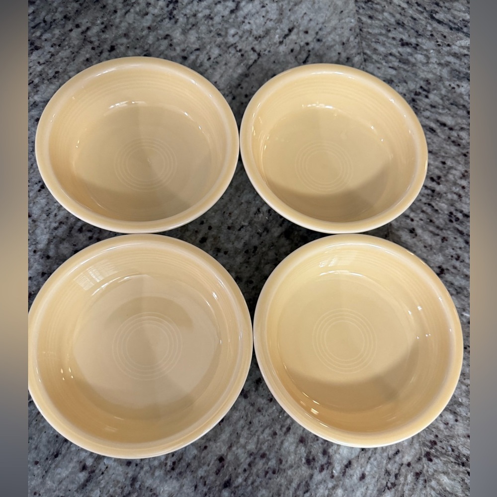 Homer Laughlin sunflower yellow fiestaware pasta / cereal bowls